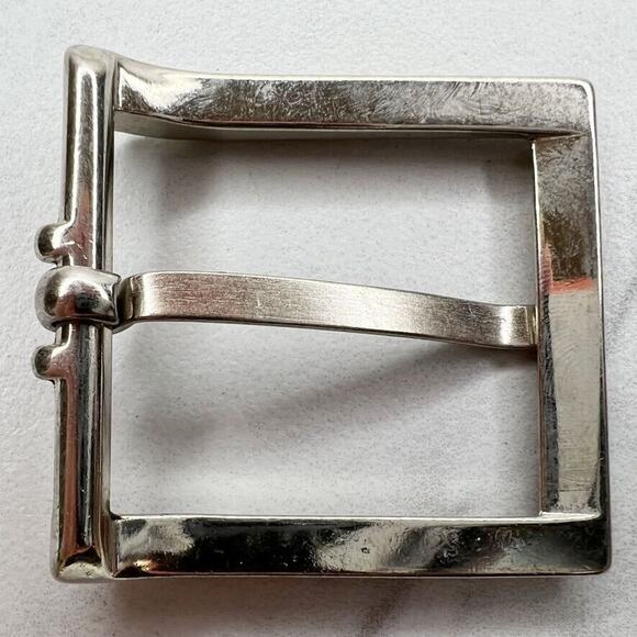Silver Tone Simple Basic Belt Buckle - Picture 2 of 9